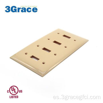 OEM Popular Socket Wall 4 Gang Decoratorplate Decorator Wallplate